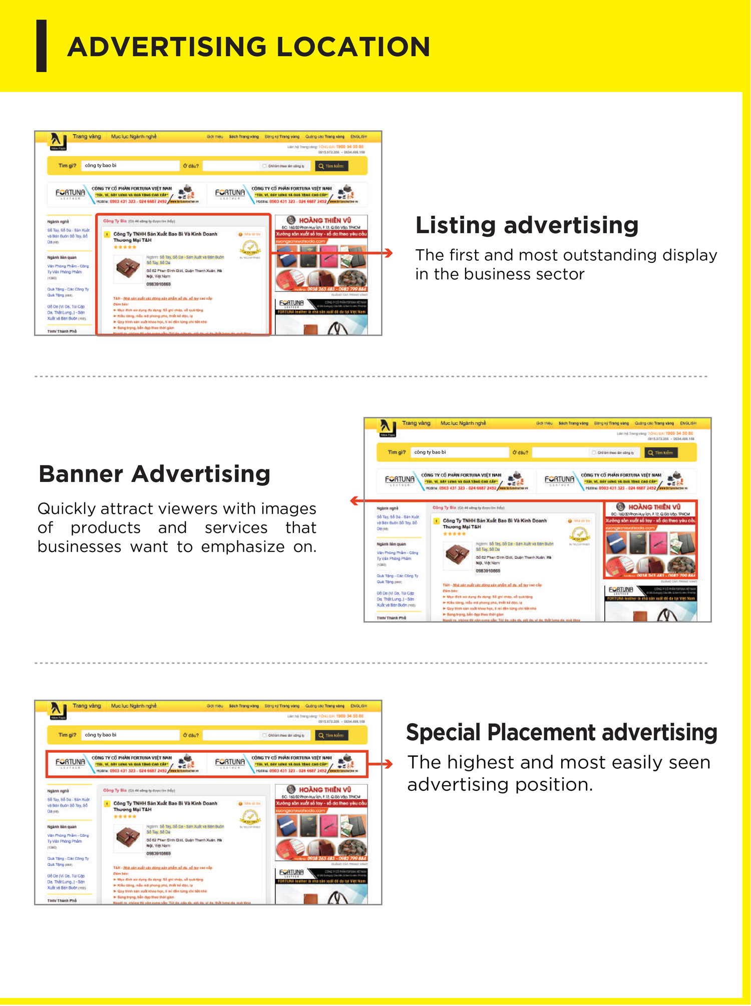 Vietnam Yellow Pages Advertising Services
